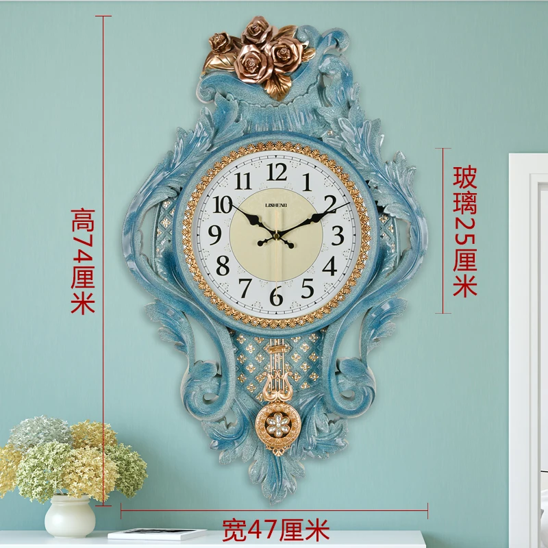 Peacock living room wall clock mute large European clock fashion home creative bedroom clock decoration clock wall hanging table
Peacock living room wall clock mute large European clock fashion home creative bedroom clock decoration clock wall hanging table