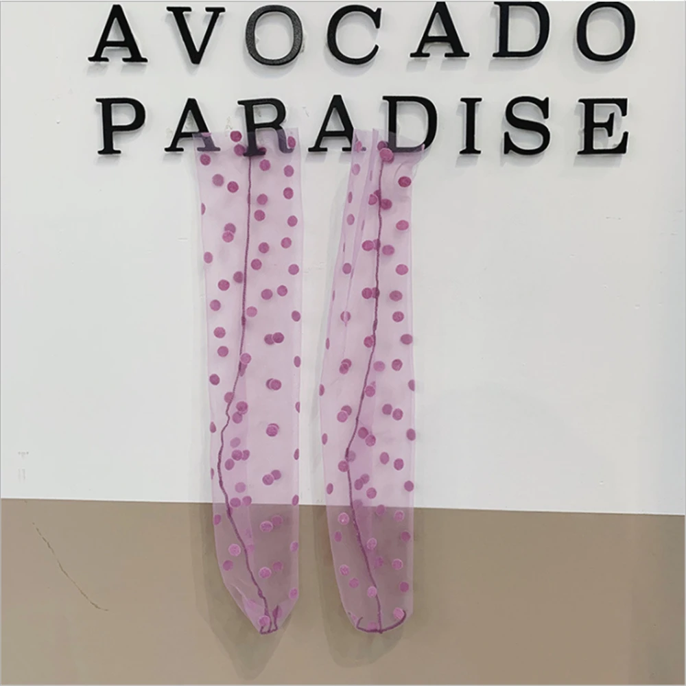 Spring and summer new products fashion sweet tulle flocking black and white polka dot polka dot in tube female pile pile socks
Spring and summer new products fashion sweet tulle flocking black and white polka dot polka dot in tube female pile pile socks