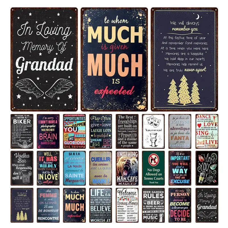 Farmhouse Wall Plaque Decor Vintage Tin Sign Family Rules Metal Painting Retro Wall Art Metal Plates for Home Man Cave Decor
Farmhouse Wall Plaque Decor Vintage Tin Sign Family Rules Metal Painting Retro Wall Art Metal Plates for Home Man Cave Decor