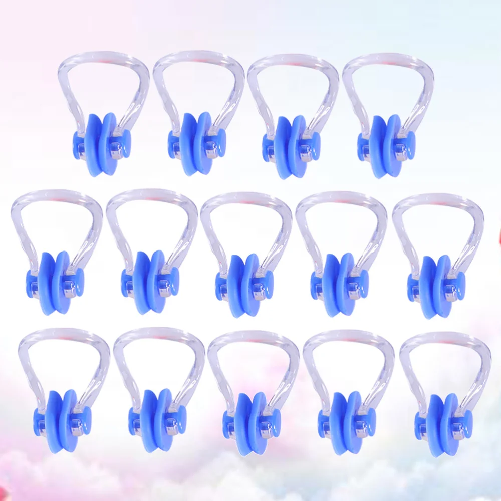 14pcs Swimming Nose Clip Practical Nose Protection Clips Silicone Pool Accessories for Swimming Diving (Black) 
14pcs Swimming Nose Clip Practical Nose Protection Clips Silicone Pool Accessories for Swimming Diving (Black)