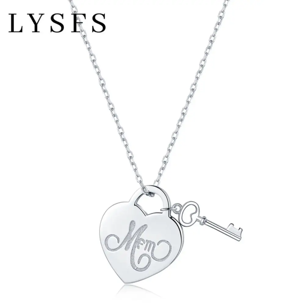 LYSFS 925 Sterling Silver Sweet Key of Heart Lock Link Chain Women Necklaces & Pendants HN011
LYSFS 925 Sterling Silver Sweet Key of Heart Lock Link Chain Women Necklaces & Pendants HN011