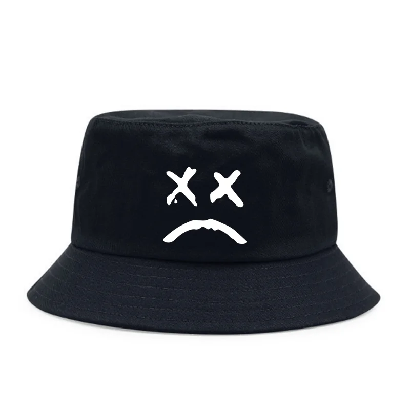 Fashion wild cotton fisherman hat Crying face print bucket Hat Women Mens Panama Bucket Hat outdoor Fishing Fisherman Hat
Fashion wild cotton fisherman hat Crying face print bucket Hat Women Mens Panama Bucket Hat outdoor Fishing Fisherman Hat