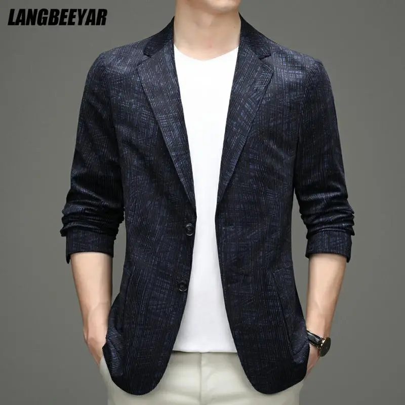 High End New Designer Brand Luxury Casual Fashion Striped Slim Fit Night Mens Blazer Suite Jacket Elegant Mens Clothing 2021
High End New Designer Brand Luxury Casual Fashion Striped Slim Fit Night Mens Blazer Suite Jacket Elegant Mens Clothing 2021