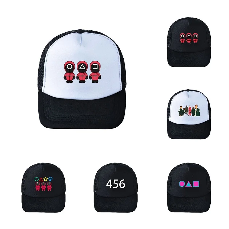 10pcs/lot Squid Game Net Hat Outdoor Duck Tongue Sun Hat Baseball Cap Women Gorras De Hats for Men Cap Male Winter Caps for Men
10pcs/lot Squid Game Net Hat Outdoor Duck Tongue Sun Hat Baseball Cap Women Gorras De Hats for Men Cap Male Winter Caps for Men
