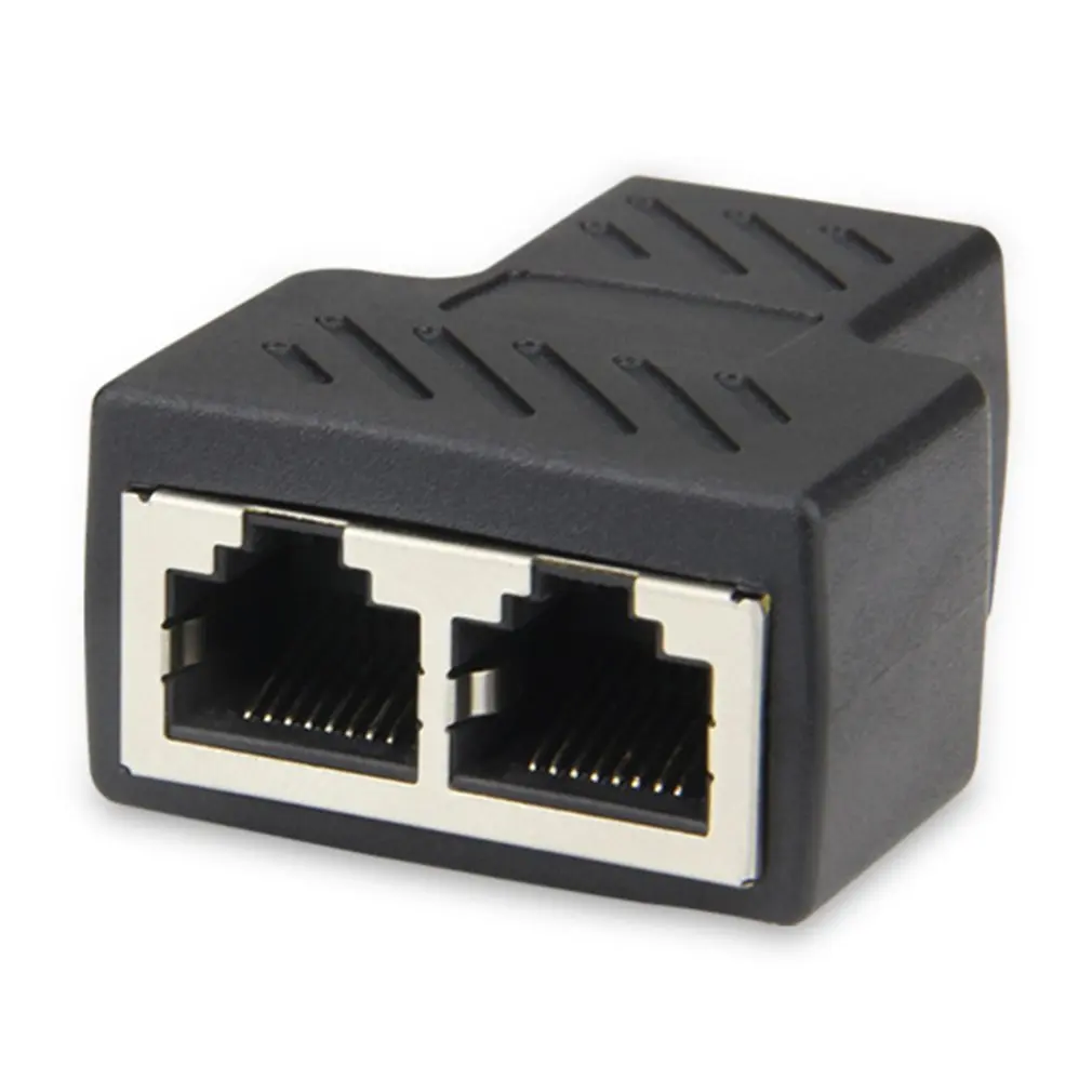 Y образный разветвитель для сети Ethernet RJ45 соединитель с 3 портами разъем 1 к 2