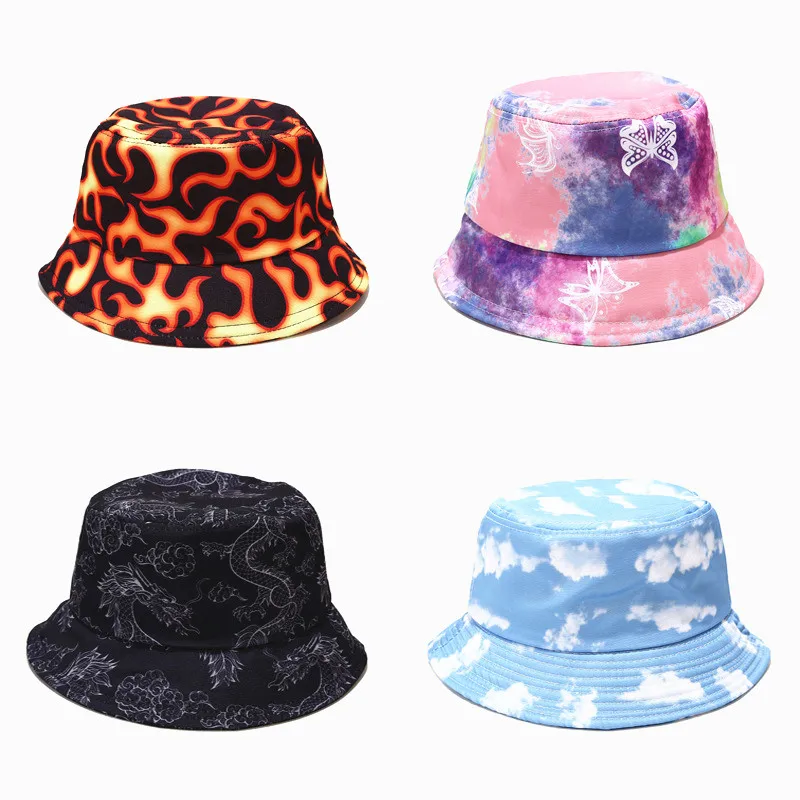 Women New 100% Cotton bucket hat Women casual tie dyed print 3D hip hop fisherman caps Panama
Women New 100% Cotton bucket hat Women casual tie dyed print 3D hip hop fisherman caps Panama