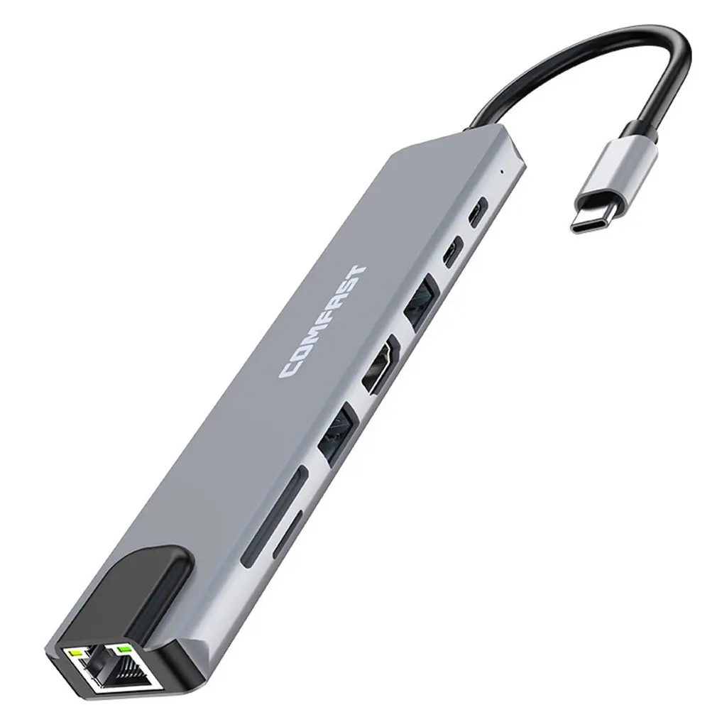 USB C Hub 8 In 1 4K HDMI-compatible Adapter SD/TF Card Reader PD Fast Charge HDMI-compatible 2 USB Dock for MacBook Pro
USB C Hub 8 In 1 4K HDMI-compatible Adapter SD/TF Card Reader PD Fast Charge HDMI-compatible 2 USB Dock for MacBook Pro