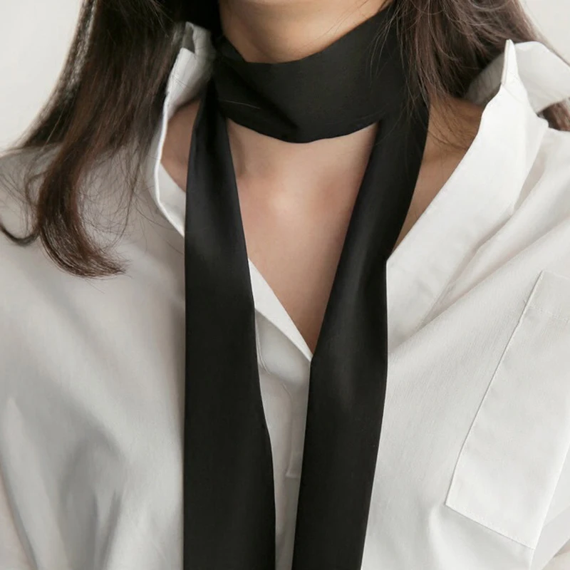 Women Narrow Long Scarf 200x5cm Solid Color Chiffon Silk Rubber Red Tie Black Bag Ribbon Headbands Choker Streamer
Women Narrow Long Scarf 200x5cm Solid Color Chiffon Silk Rubber Red Tie Black Bag Ribbon Headbands Choker Streamer
