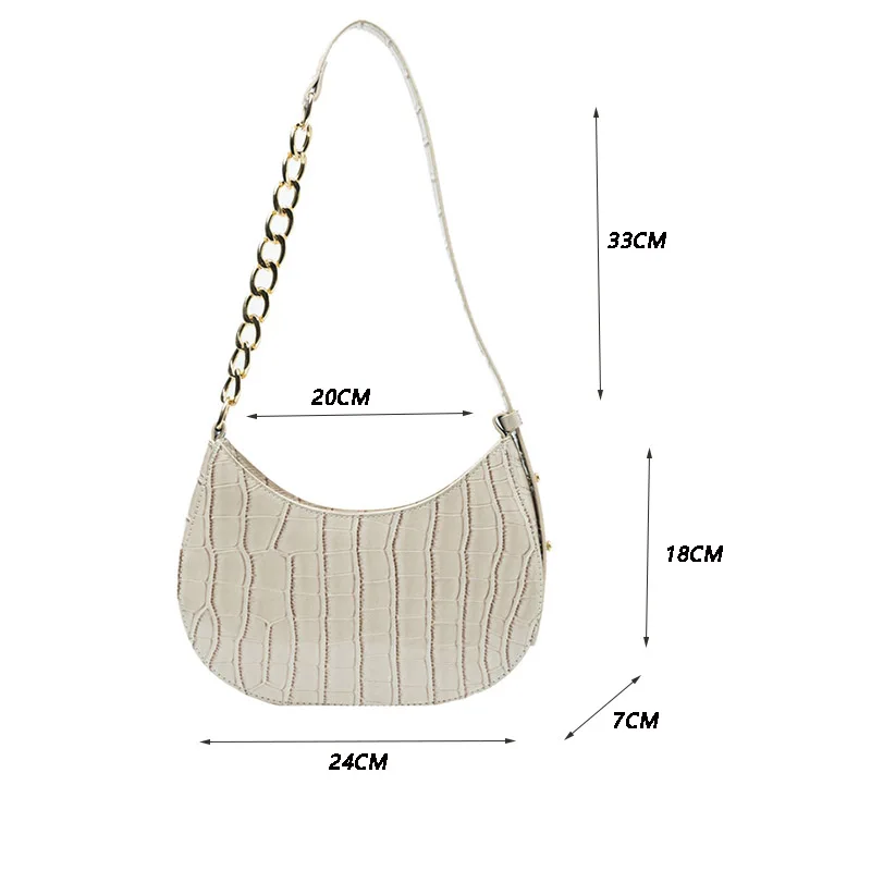 Women Bags Fashion Handbag Women Hobos Shoulder Bags Designer Pu Leather Small Bags for Ladies Vintage Alligator Shoulder Bags 
Women Bags Fashion Handbag Women Hobos Shoulder Bags Designer Pu Leather Small Bags for Ladies Vintage Alligator Shoulder Bags