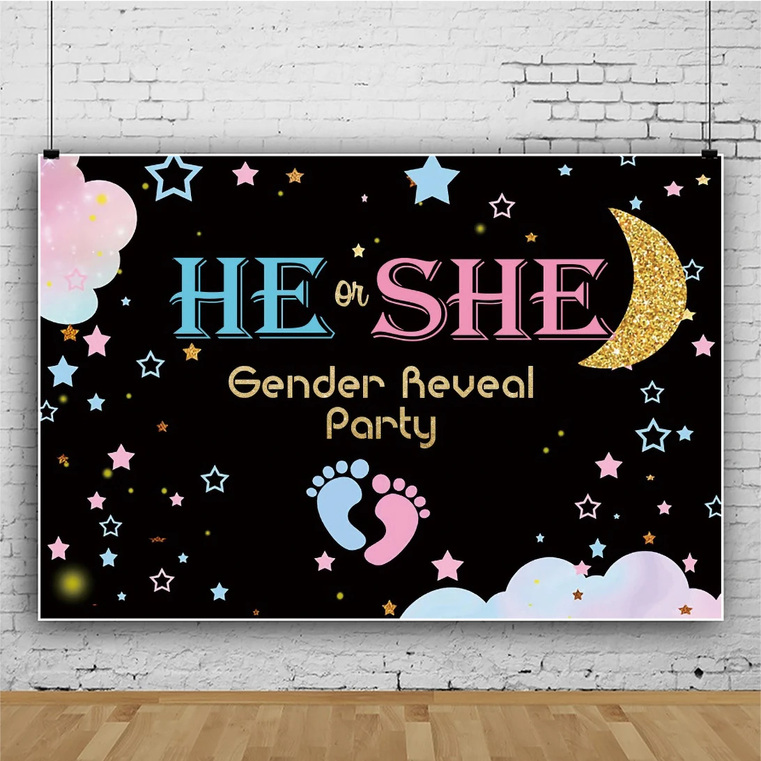 Laeacco Star Moon Baby Gender Reveal He Or She Party Photography Backdrop Portrait Customize Banner Photo Background Photostudio
Laeacco Star Moon Baby Gender Reveal He Or She Party Photography Backdrop Portrait Customize Banner Photo Background Photostudio