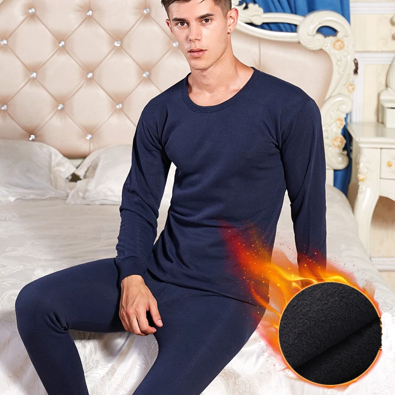Men Winter Thermal Underwear Round Collar Thickened with Velvet Long Johns Suit Warm Plus Size Undershirt
Men Winter Thermal Underwear Round Collar Thickened with Velvet Long Johns Suit Warm Plus Size Undershirt