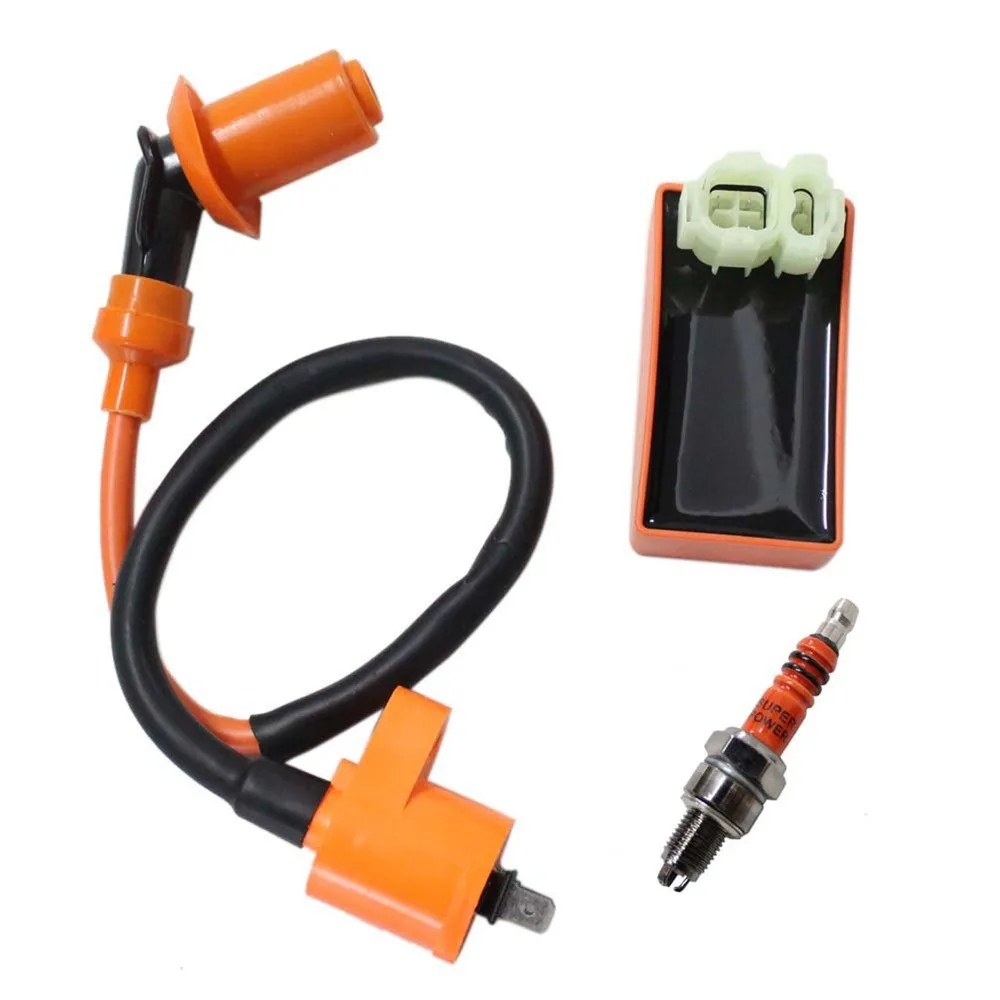 New HotMotorcycle ATV Racing CDI + Ignition Coil + Spark Plug For GY6 50cc 125cc 150cc 139QMB 152QMI 157QMJ Racing Ignition Coil
New HotMotorcycle ATV Racing CDI + Ignition Coil + Spark Plug For GY6 50cc 125cc 150cc 139QMB 152QMI 157QMJ Racing Ignition Coil