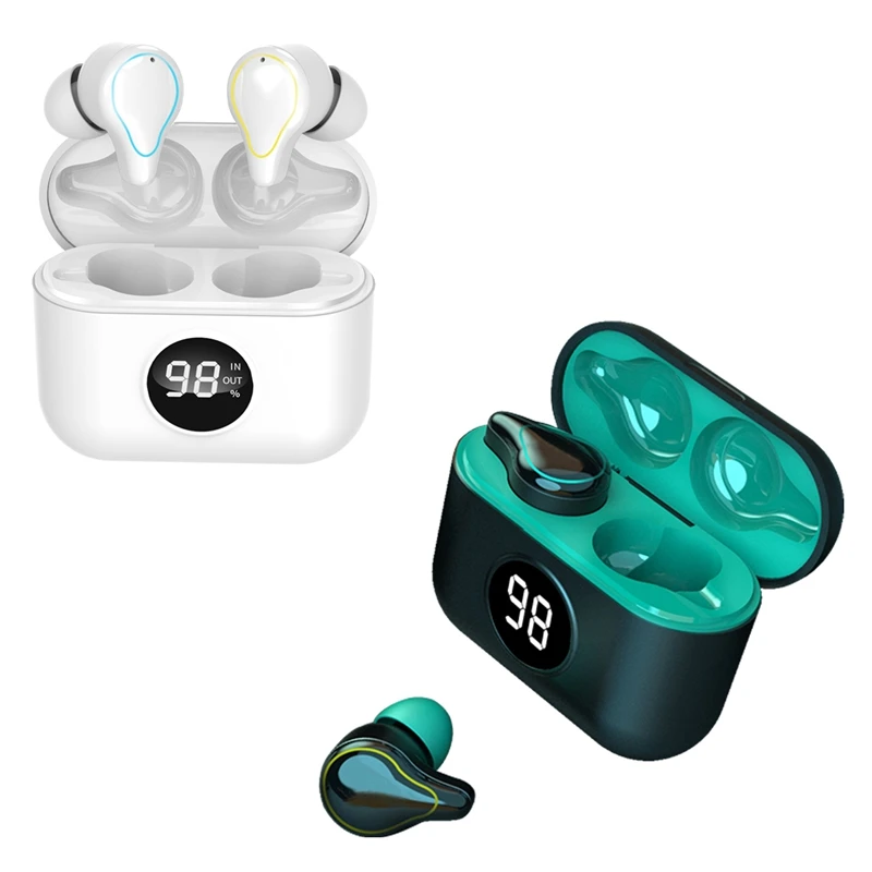 TWS Earphone Bluetooth 5.1 Sports Waterproof Headset Touch Control HiFi Earbuds Headset with Digital Display Charging Box
TWS Earphone Bluetooth 5.1 Sports Waterproof Headset Touch Control HiFi Earbuds Headset with Digital Display Charging Box