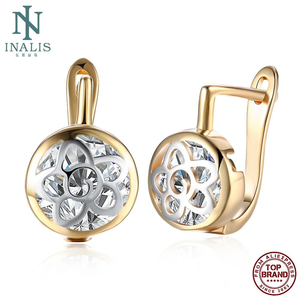 INALIS Stud Earrings For Women Floral Cutout Vintage Geometric Copper Earring New Arrival Fashion Jewelry Romantic Valentine Day
INALIS Stud Earrings For Women Floral Cutout Vintage Geometric Copper Earring New Arrival Fashion Jewelry Romantic Valentine Day
