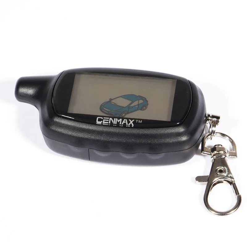 

New CENMAX ST-7A Russian LCD remote control for CENMAX ST7A 7A LCD keychain car remote 2-way car alarm system