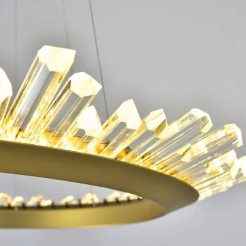 Nordic golden luxury crystal chandelier post modern high-end living room crystal chandelier restaurant lamps
Nordic golden luxury crystal chandelier post modern high-end living room crystal chandelier restaurant lamps