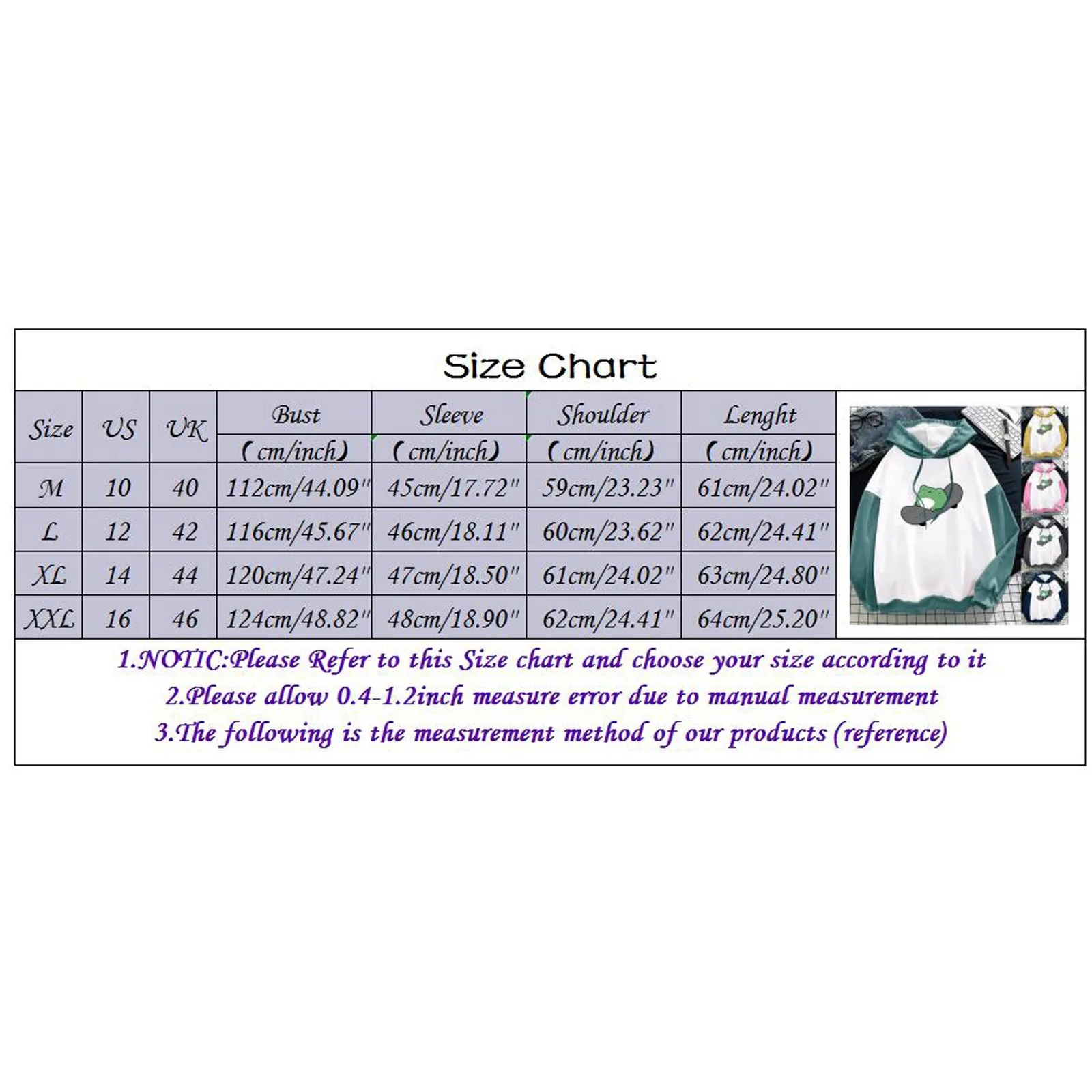 Kawaii Frog Hoodies Women Pullover Autumn Sweatshirts Cute Fleece Thicken Long Sleeve Hooded Sweatshirts Loose Oversized Hoodies
Kawaii Frog Hoodies Women Pullover Autumn Sweatshirts Cute Fleece Thicken Long Sleeve Hooded Sweatshirts Loose Oversized Hoodies