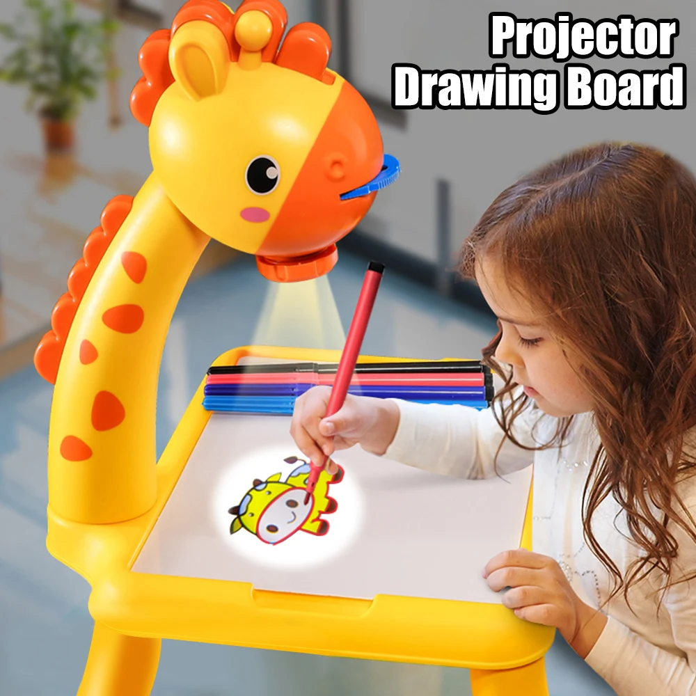 Children LED Projector Drawing Board Kids Painting Table Desk Montessori Educational Learning Writing Tablet For Boy Girl Toys
Children LED Projector Drawing Board Kids Painting Table Desk Montessori Educational Learning Writing Tablet For Boy Girl Toys