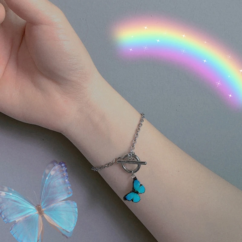 Harajuku Personality Kpop Aesthetic Butterfly Bracelet OT Buckle Titanium Steel Chain Bracelet For Women Girl Lovers Jewelry
Harajuku Personality Kpop Aesthetic Butterfly Bracelet OT Buckle Titanium Steel Chain Bracelet For Women Girl Lovers Jewelry