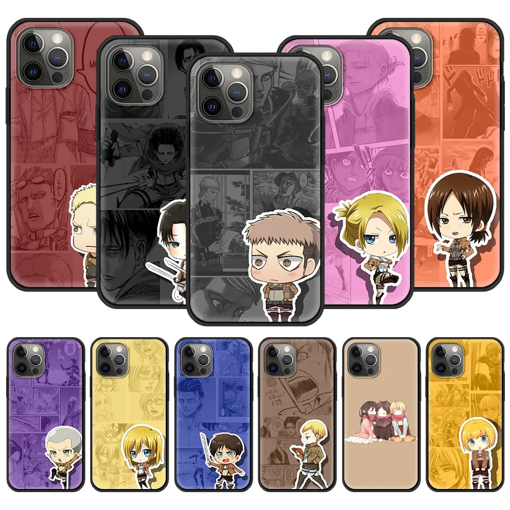Phone Case For iPhone 11 12 Pro XS Max 8 7 Plus X XR Silicone Soft TPU Black Shell Back Cover Coque Super Cute Attack On Titan
Phone Case For iPhone 11 12 Pro XS Max 8 7 Plus X XR Silicone Soft TPU Black Shell Back Cover Coque Super Cute Attack On Titan