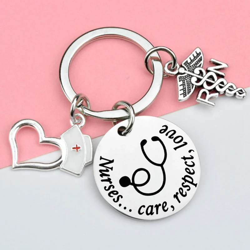 Nurses Day Gift Nurses Care,respect,love Keychain Nursing Graduation Gift Charm Nurse Keychain Jewelery
Nurses Day Gift Nurses Care,respect,love Keychain Nursing Graduation Gift Charm Nurse Keychain Jewelery