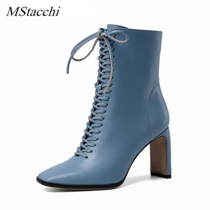 MStacchi Sexy beautiful boots women Cross-tied square toe Thin Heel Microfiber plush boots winter ankle botas feminina Fashion
MStacchi Sexy beautiful boots women Cross-tied square toe Thin Heel Microfiber plush boots winter ankle botas feminina Fashion
