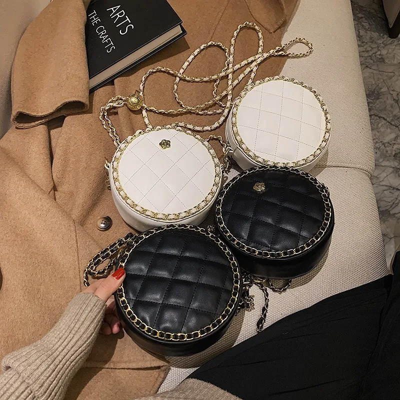 2021 Small Round Crossbody Bags PU Leather Female Messenger Bag Elegant Handbag Designer Bag Accept Dropshipping
2021 Small Round Crossbody Bags PU Leather Female Messenger Bag Elegant Handbag Designer Bag Accept Dropshipping
