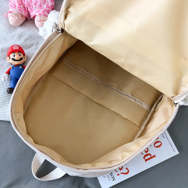 Corduroy Backpack Women Student Book Bag mochilas mujer Escolar rucksack School Bag for Girls Preppy Style Travel Backpack
Corduroy Backpack Women Student Book Bag mochilas mujer Escolar rucksack School Bag for Girls Preppy Style Travel Backpack