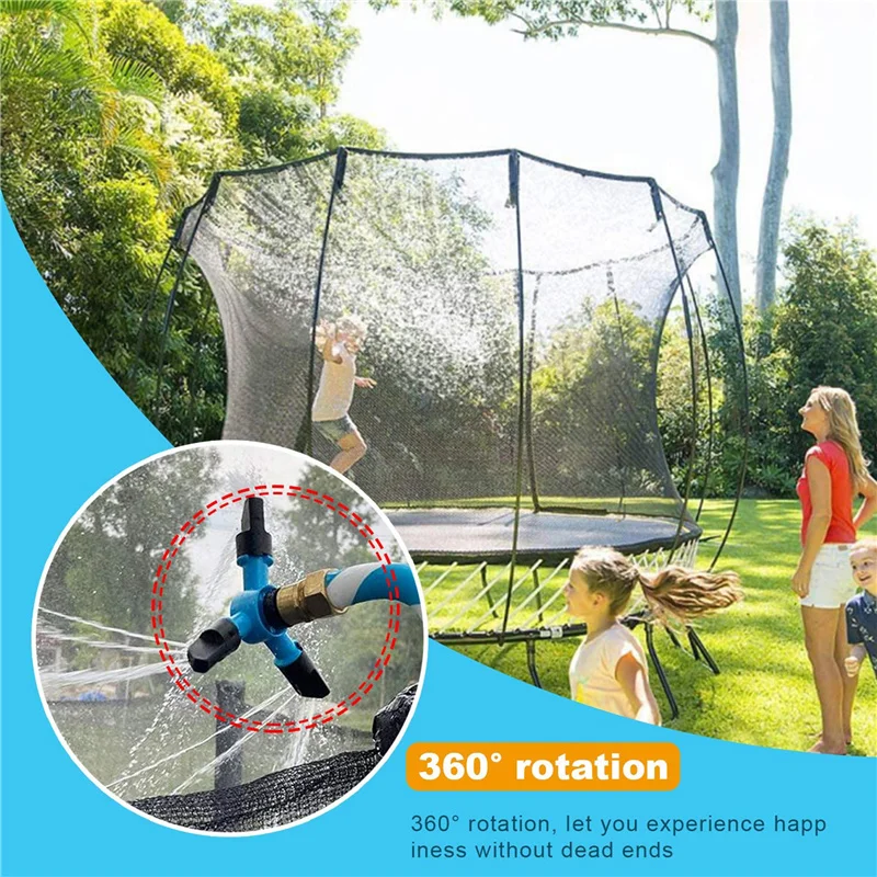 Спринклер для воды летний, батут для сада, игр на открытом воздухе, аксессуары для аквапарка, заднего двора 
Спринклер для воды летний, батут для сада, игр на открытом воздухе, аксессуары для аквапарка, заднего двора