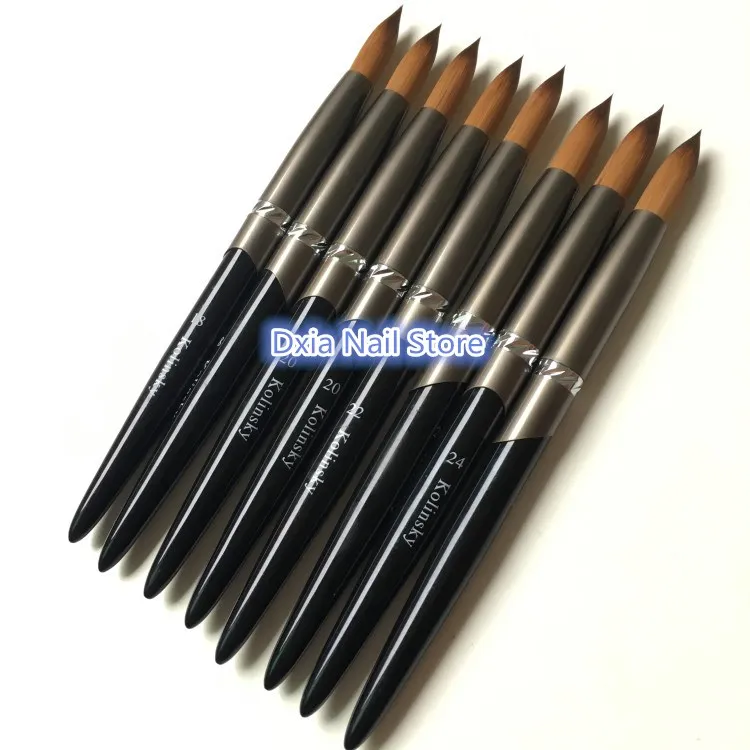 New 100% Kolinsky Sable Acrylic Brush Crimped UV Poly Gel Brush Gel Builder Manicure Brush Flat Round Grey Metal Nail Brush
New 100% Kolinsky Sable Acrylic Brush Crimped UV Poly Gel Brush Gel Builder Manicure Brush Flat Round Grey Metal Nail Brush