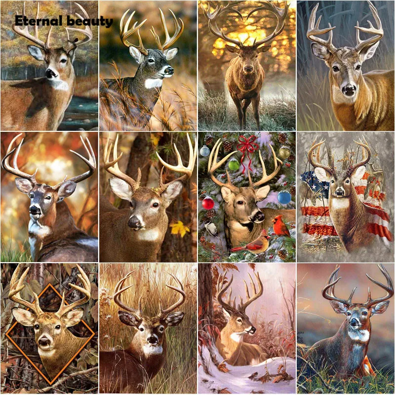 5D Diy Diamond Painting Deer Picture of Rhinestone Full Diamond Embroidery Animal Mosaic Full Drill Needlework Home Decoration
5D Diy Diamond Painting Deer Picture of Rhinestone Full Diamond Embroidery Animal Mosaic Full Drill Needlework Home Decoration