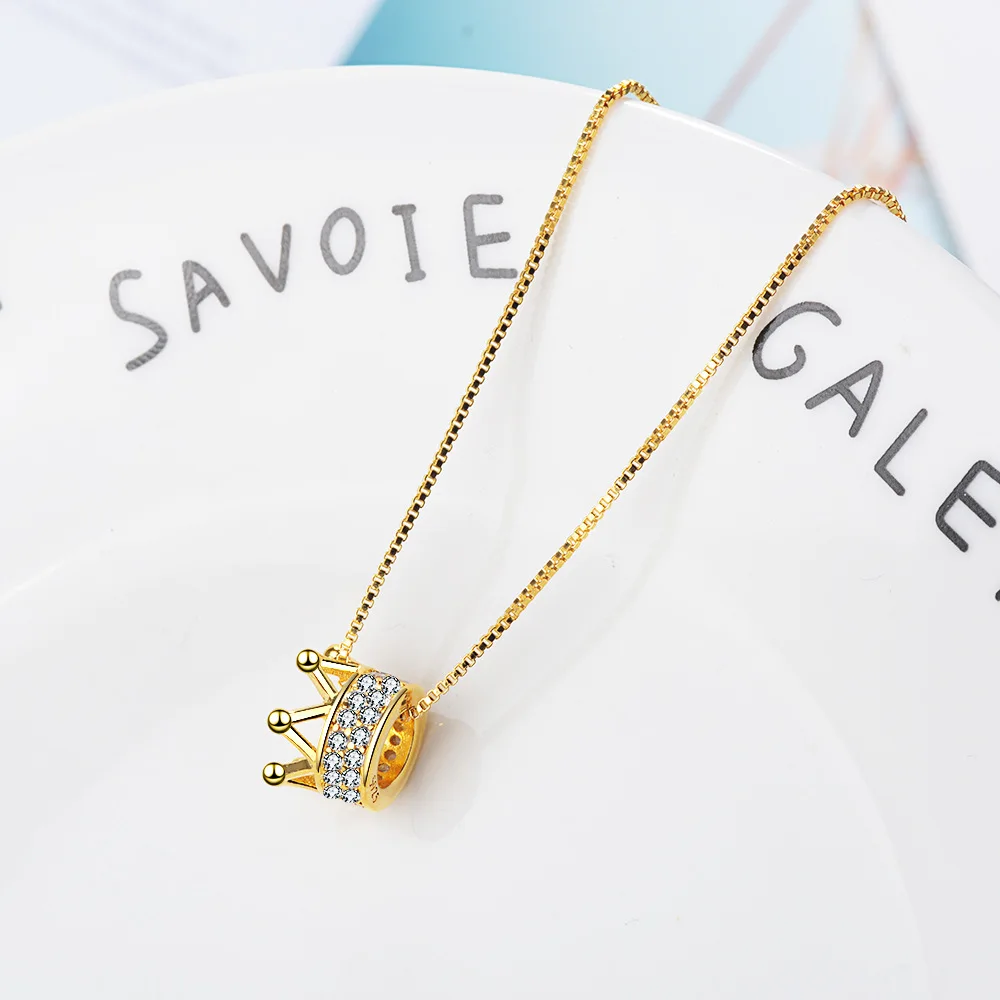 Unique Exquisite Jewelry Silver Plated Zircon Princess Crown Pendant Necklace Women's Necklace Collarbone Chain Anniversary Gift
Unique Exquisite Jewelry Silver Plated Zircon Princess Crown Pendant Necklace Women's Necklace Collarbone Chain Anniversary Gift