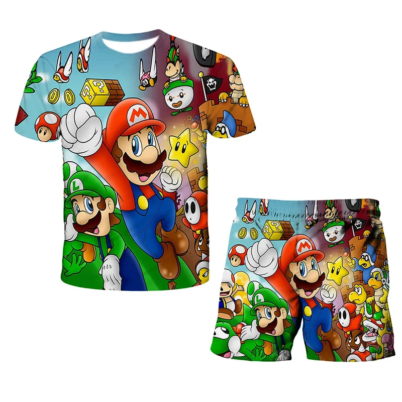 Kids Sets Classic Game Cartoon 3D Printing Cool Casual T Shirt Suit 4-12y Summer Funny Short Sleeve T-shirt + Shorts Sets 2021
Kids Sets Classic Game Cartoon 3D Printing Cool Casual T Shirt Suit 4-12y Summer Funny Short Sleeve T-shirt + Shorts Sets 2021