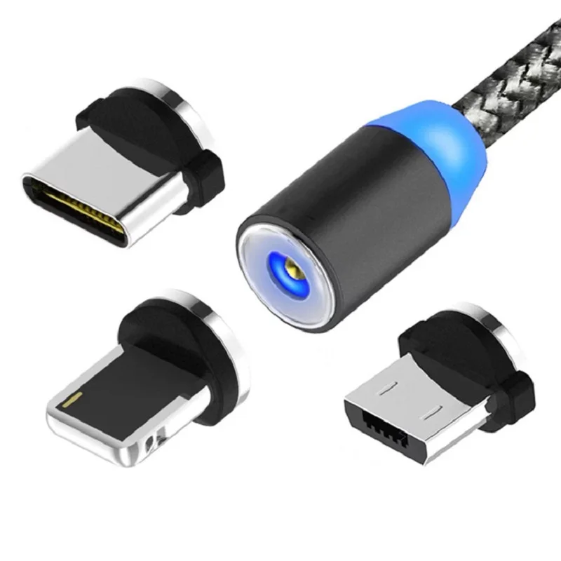 Круглый Магнитный Кабель Micro USB Быстрый зарядный Дата кабель для зарядки и
