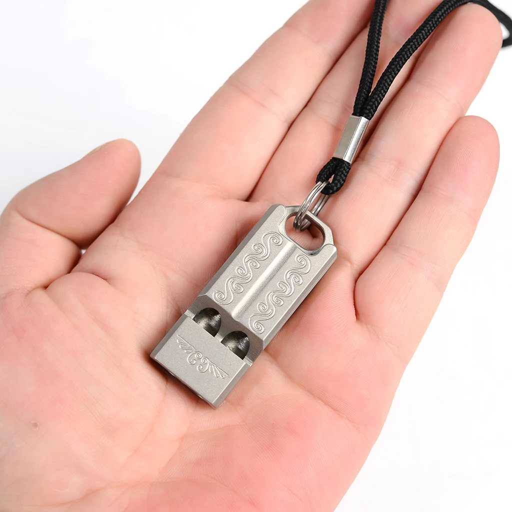 Safety Survival Whistle – Titanium Whistle Double Tube Extra Loud - Perfect for Hiking, Boating, Camping, Hunting, Biking
Safety Survival Whistle – Titanium Whistle Double Tube Extra Loud - Perfect for Hiking, Boating, Camping, Hunting, Biking