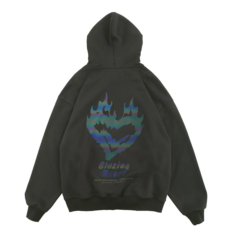 Vivgae men's clothing autumn and winter 2020 new original Guochao hip hop flame love reflective printing hooded sweater for men
Vivgae men's clothing autumn and winter 2020 new original Guochao hip hop flame love reflective printing hooded sweater for men