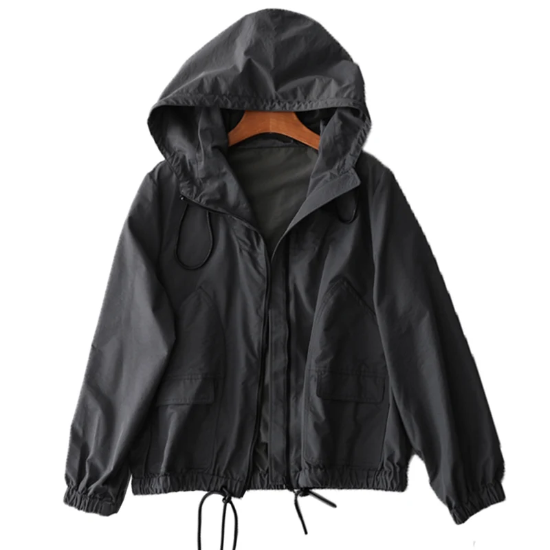 Women's Jacket New 2020 Spring Autumn Simple Solid color Large Size Coat Outerwear Lady Large size Casual Zipper Thin Coats Tops
Women's Jacket New 2020 Spring Autumn Simple Solid color Large Size Coat Outerwear Lady Large size Casual Zipper Thin Coats Tops