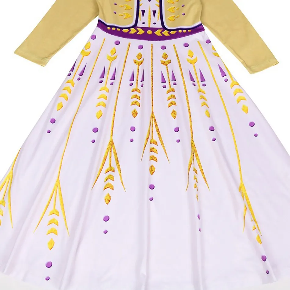 Princess New Anna Dress Girls Cosplay Costume Kids Flower Print Party Fancy Dress Child Birthday Party Anna Role-plays Clothes
Princess New Anna Dress Girls Cosplay Costume Kids Flower Print Party Fancy Dress Child Birthday Party Anna Role-plays Clothes