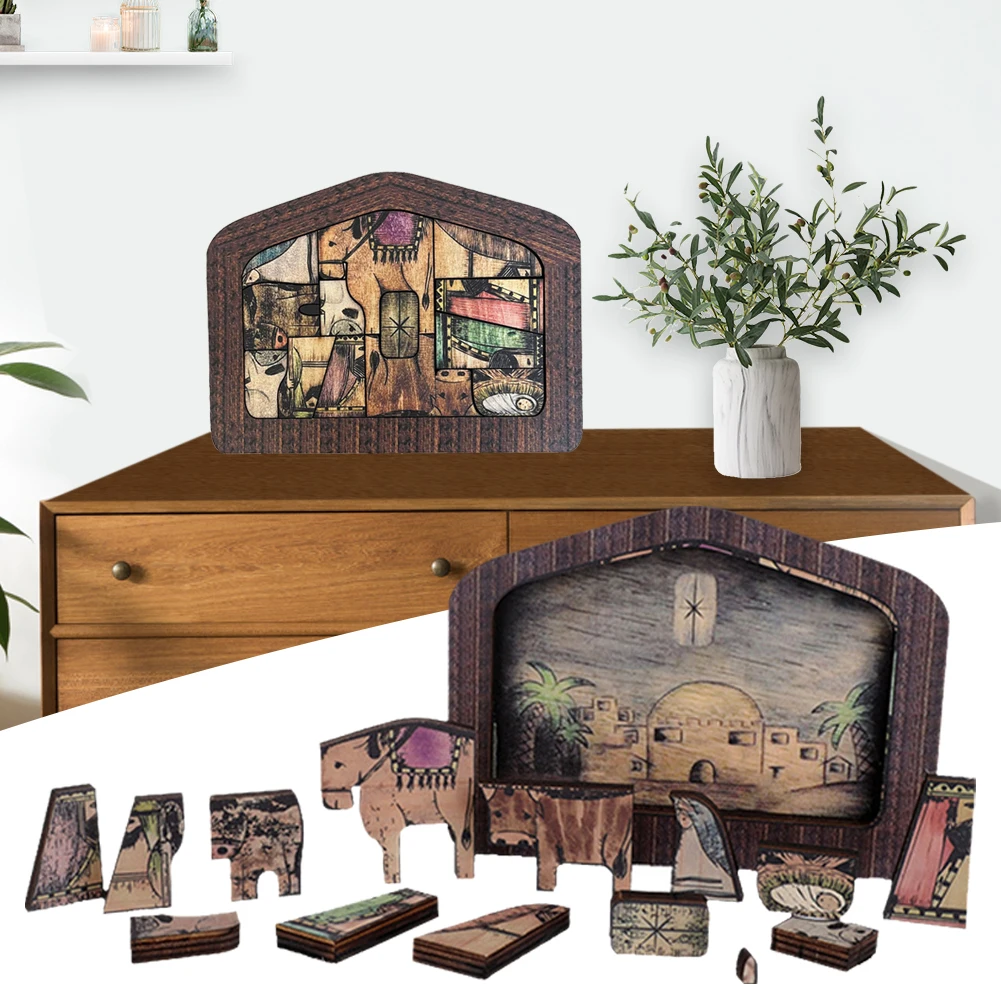 Puzzle Wood Burned Design Education DIY Jigsaw Puzzle Sculpture Home Decor Nativity Set Kid Adult Christmas Birthday Gift
Puzzle Wood Burned Design Education DIY Jigsaw Puzzle Sculpture Home Decor Nativity Set Kid Adult Christmas Birthday Gift