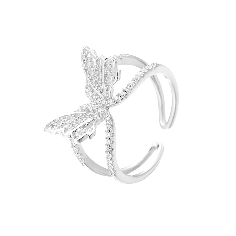Butterfly Ring Female Fashion Personality High Grade Sense Ring Female Special-Interest Design Elegant Sterling Silver Ring
Butterfly Ring Female Fashion Personality High Grade Sense Ring Female Special-Interest Design Elegant Sterling Silver Ring