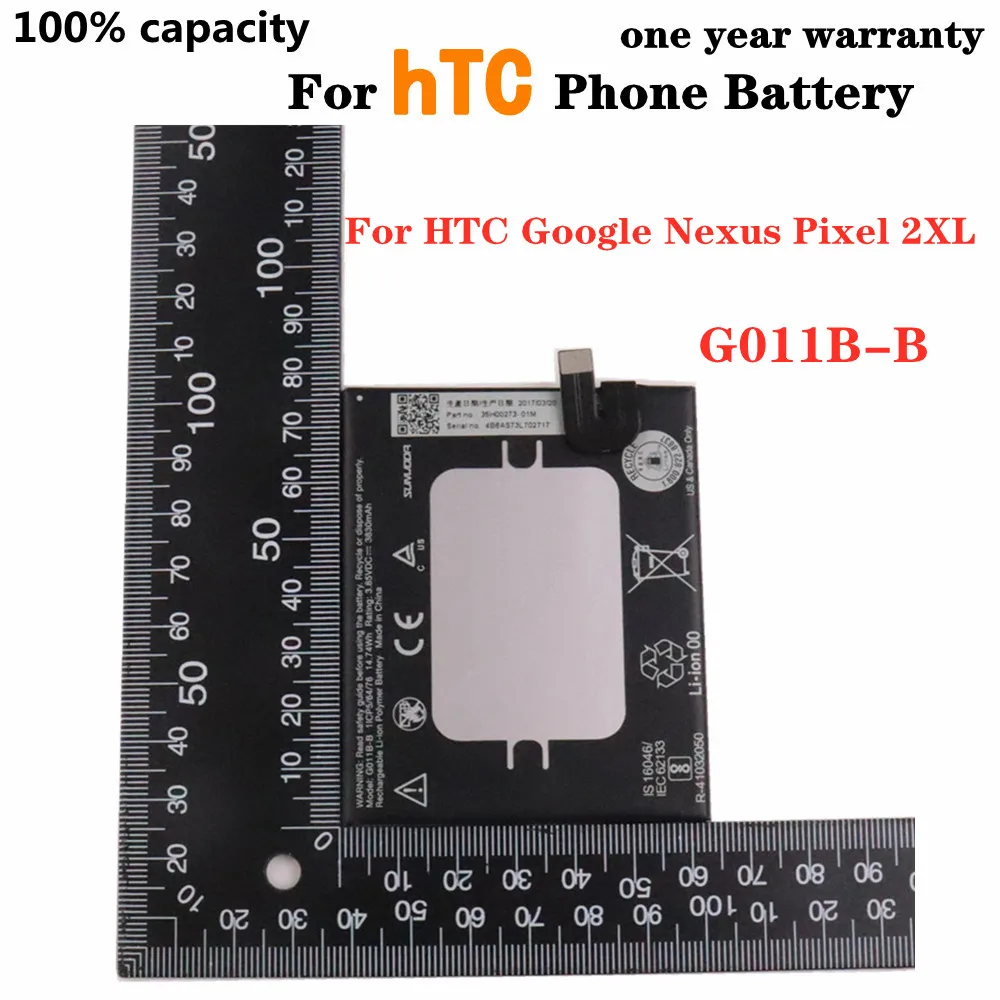 Высококачественная аккумуляторная батарея 3930 мАч для HTC Google Nexus Pixel 2XL 
Высококачественная аккумуляторная батарея 3930 мАч для HTC Google Nexus Pixel 2XL