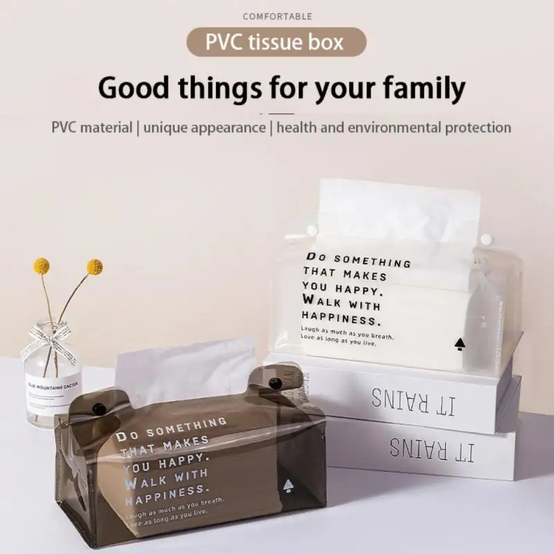 Tissue Boxes Facial Tissue Dispenser Box Cover Holder Clear PVC Rectangle Napkin Organizer For Bathroom Kitchen And Office Room
Tissue Boxes Facial Tissue Dispenser Box Cover Holder Clear PVC Rectangle Napkin Organizer For Bathroom Kitchen And Office Room