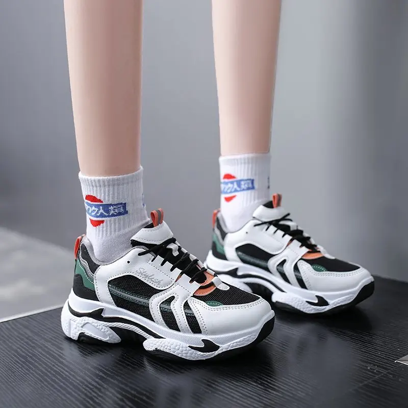 Women's Sports Shoes Lightweight Breathable Mesh Sports Shoes Thick-soled Increased Lace-up Running Shoes Flat Casual Shoes 2021
Women's Sports Shoes Lightweight Breathable Mesh Sports Shoes Thick-soled Increased Lace-up Running Shoes Flat Casual Shoes 2021