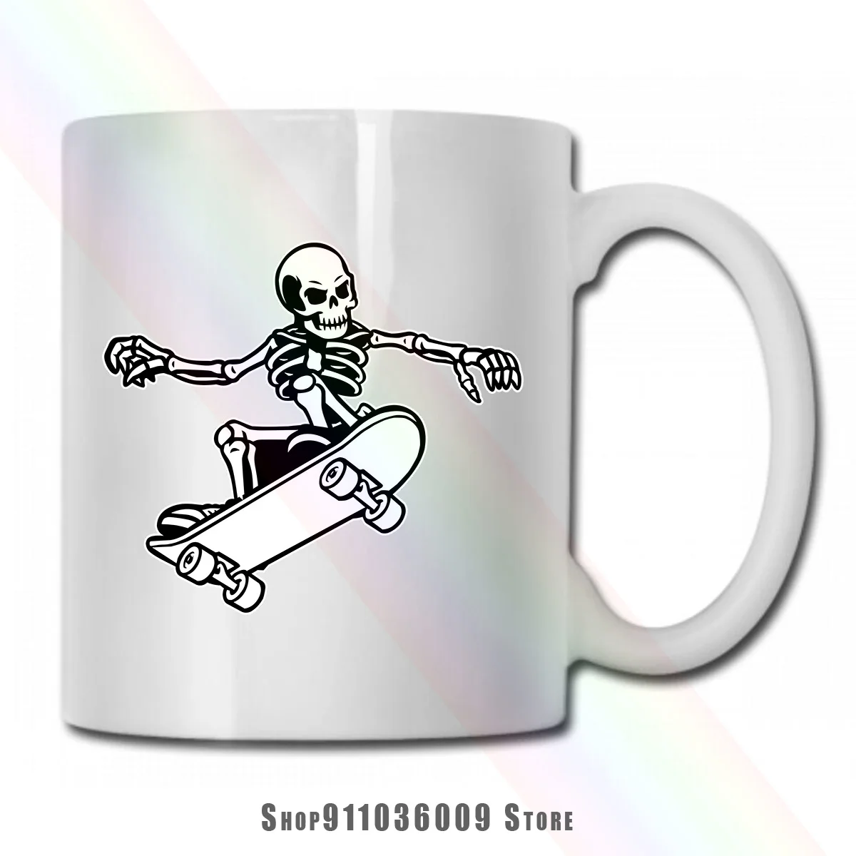 Скелет скейтборд кружка чашка|Кружки| |