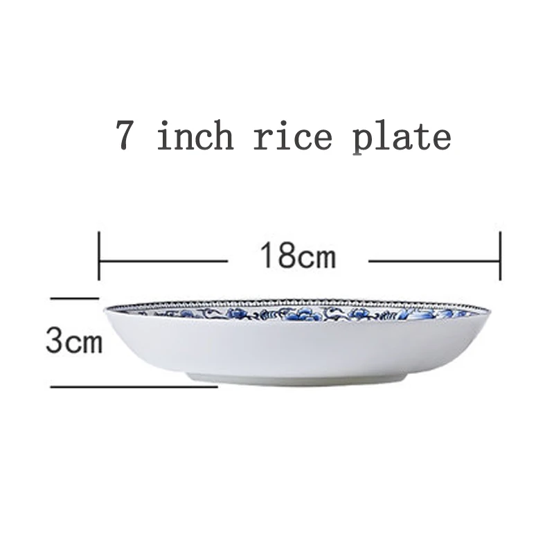 Jingdezhen Ceramic 6 Inch/ 8/10 Inch Plates Bone China Tableware Ish Rice Dishes Blue and White Porcelain Household Dinner Plate
Jingdezhen Ceramic 6 Inch/ 8/10 Inch Plates Bone China Tableware Ish Rice Dishes Blue and White Porcelain Household Dinner Plate