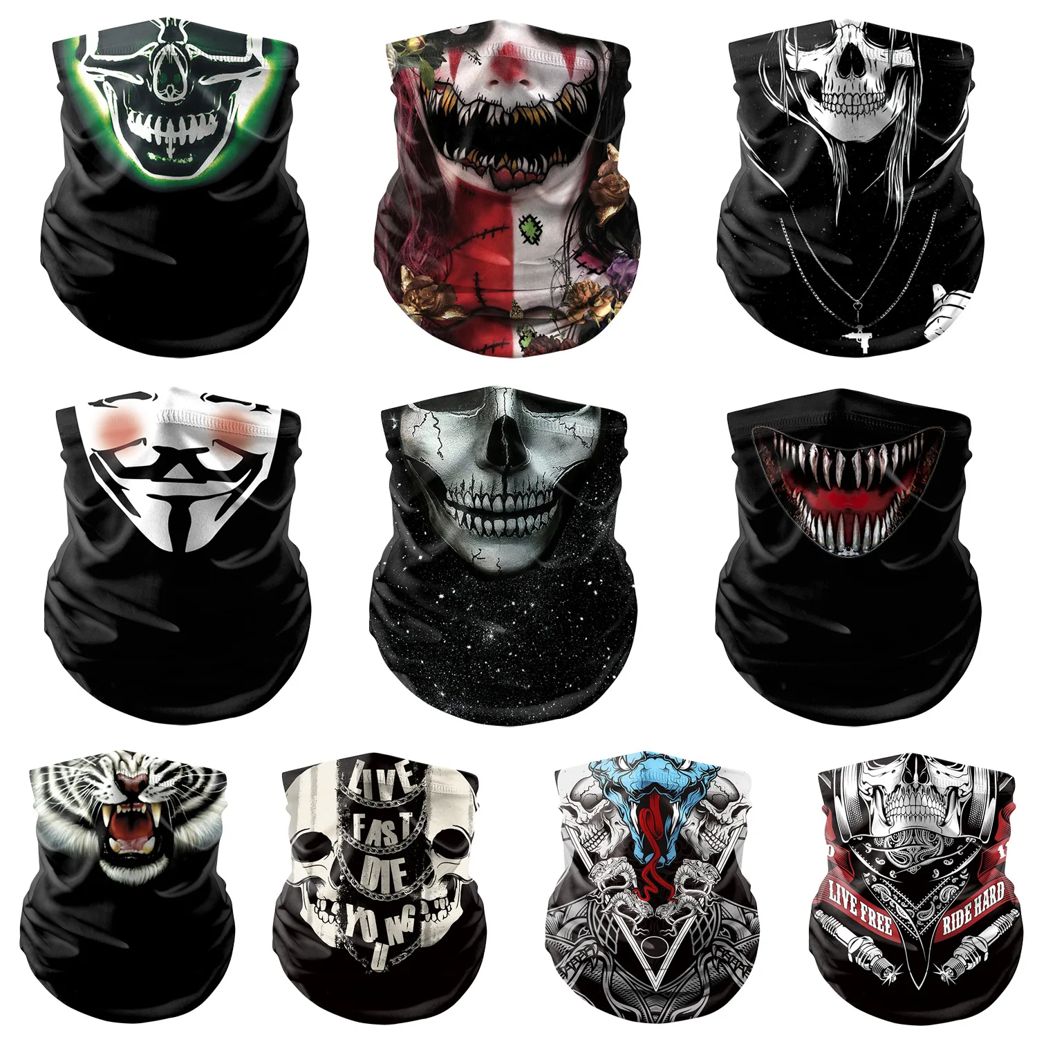 Outdoor Magic Turban Ski Motorcycle Bandana Sun Protection Neck Tube Warmer Cycling Biker Scarf Windproof Halloween Face Masks
Outdoor Magic Turban Ski Motorcycle Bandana Sun Protection Neck Tube Warmer Cycling Biker Scarf Windproof Halloween Face Masks