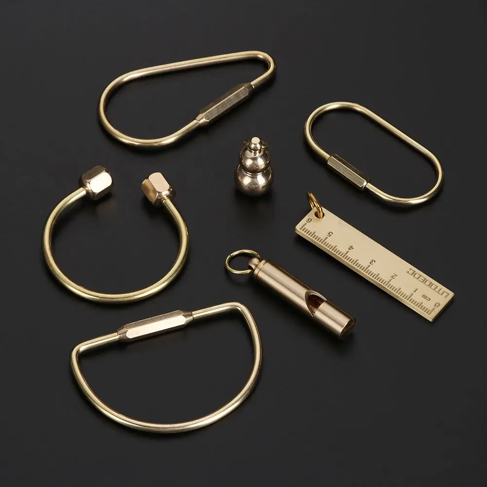 Unique Portable Whistle Ruler Buckles Brass Keychain Jewelry Accessories Key Ring Pendant
Unique Portable Whistle Ruler Buckles Brass Keychain Jewelry Accessories Key Ring Pendant