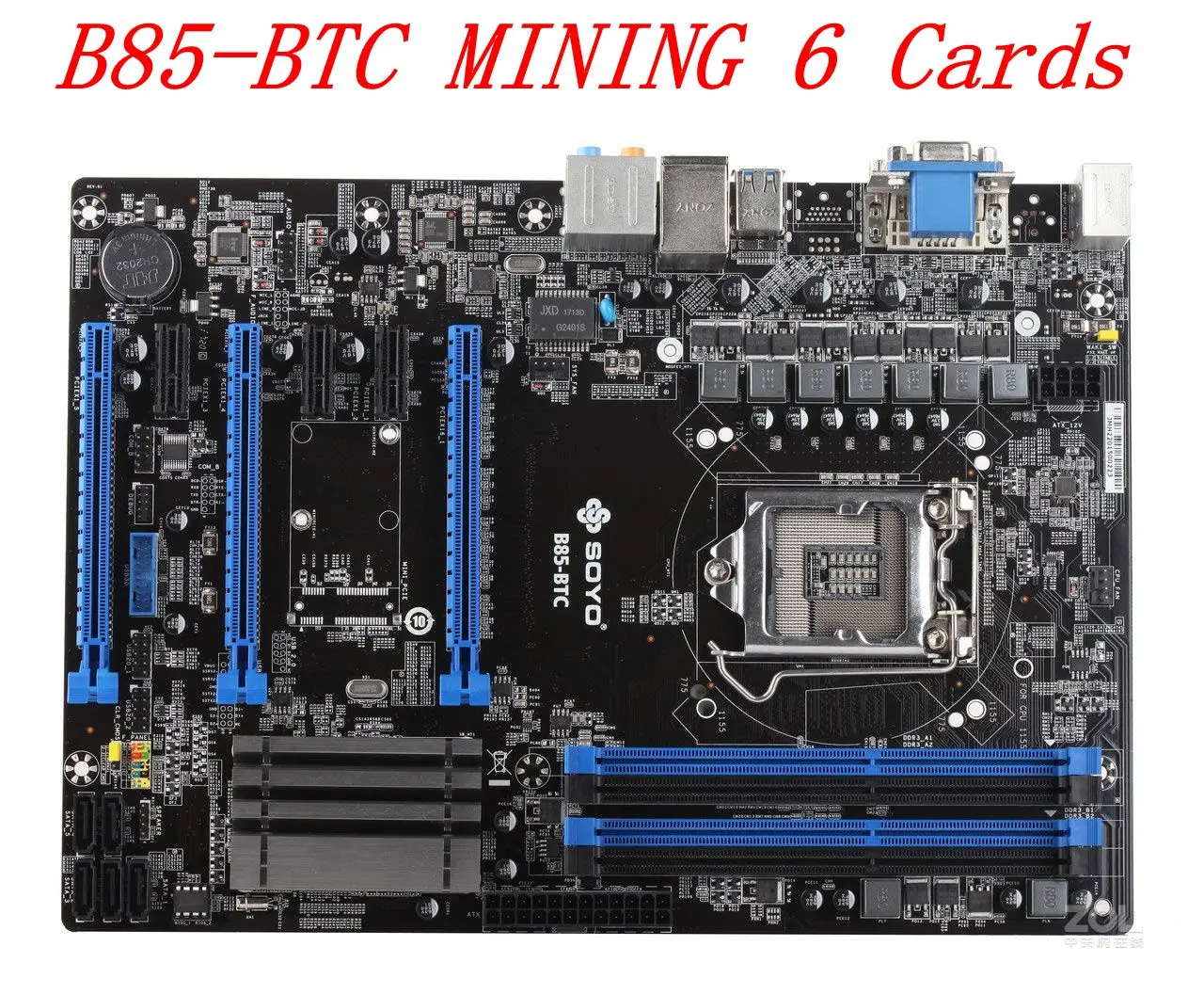 Mining BTC B85-BTC 6PCI-E Desktop Motherboard TB85 B85 B250 H110 BTC LGA 1150 DDR3 16G SATA3 USB3.0 ATX BTC Mining MAINBOARD
Mining BTC B85-BTC 6PCI-E Desktop Motherboard TB85 B85 B250 H110 BTC LGA 1150 DDR3 16G SATA3 USB3.0 ATX BTC Mining MAINBOARD