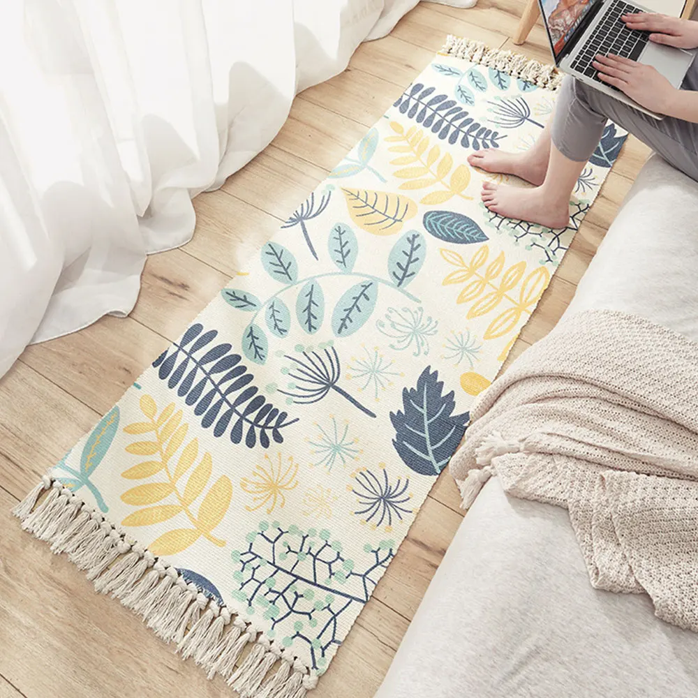 Nordic Cotton and Linen Tassel Woven Carpet Floor Mat Door Bedroom Tapestry Decorative Blanket Tea Living Room Carpet Rug
Nordic Cotton and Linen Tassel Woven Carpet Floor Mat Door Bedroom Tapestry Decorative Blanket Tea Living Room Carpet Rug