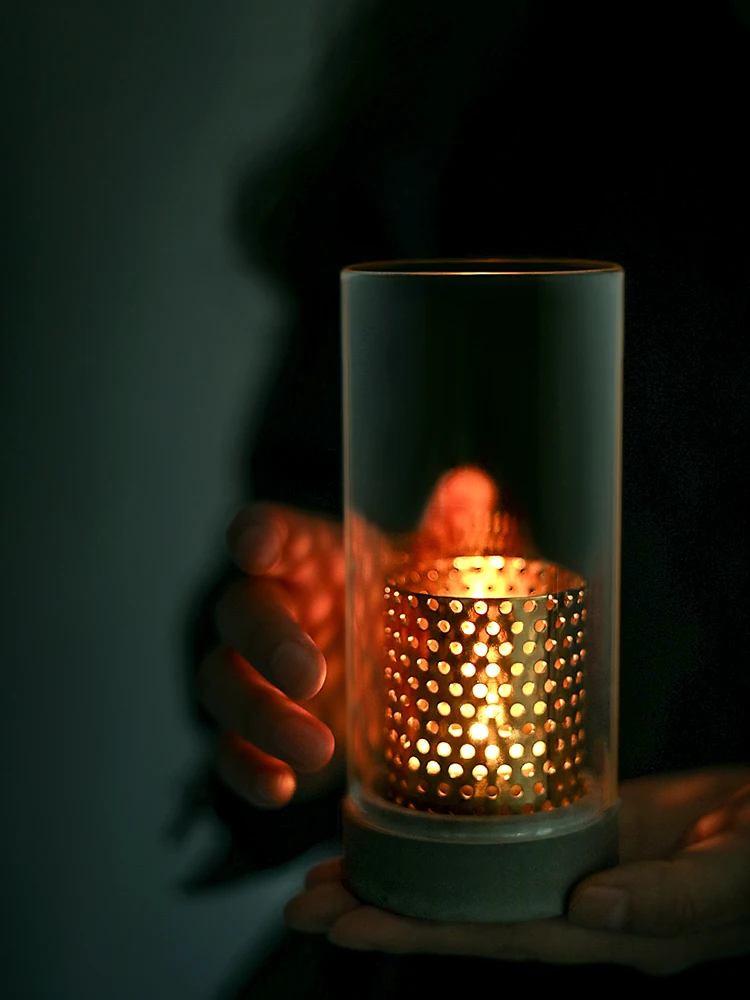 Incense Candle Holder Safety Candlestick Dining Table Dinner Cement Glass Hotel Windproof Western Restaurant Candlelight
Incense Candle Holder Safety Candlestick Dining Table Dinner Cement Glass Hotel Windproof Western Restaurant Candlelight